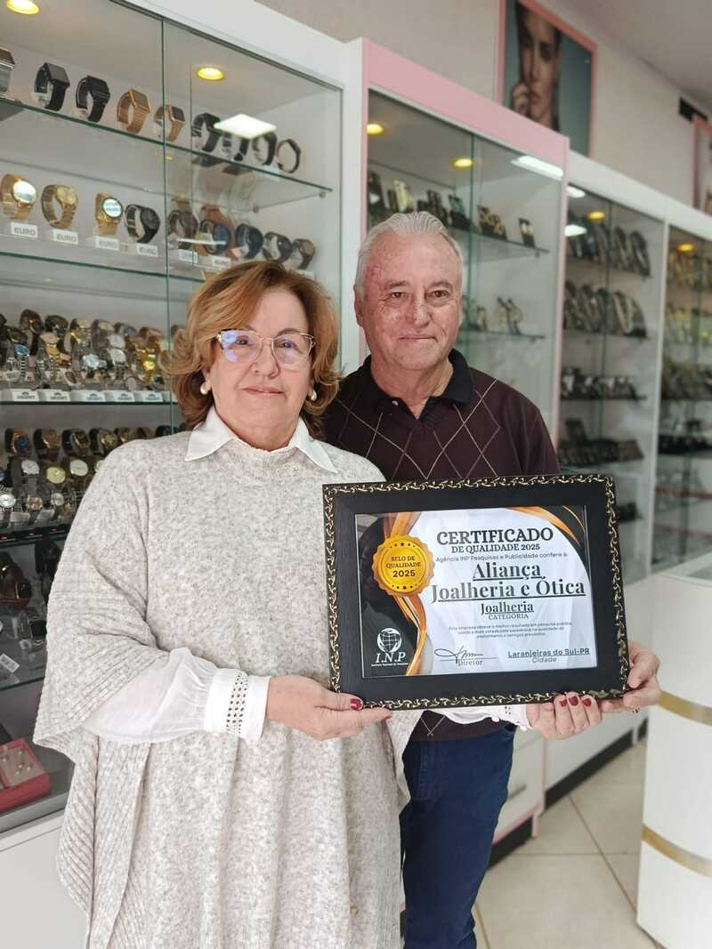 INP premia Aliança Joalheria e Ótica em Pesquisa Popular 