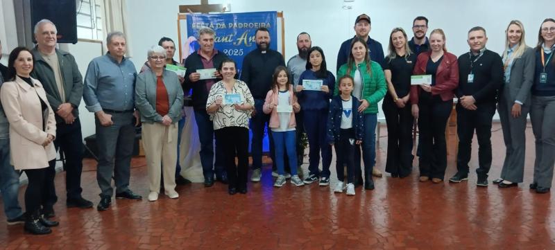 LS: Comissão organizadora da festa de Sant`Ana realiza entrega dos prêmios da Contribuição Premiada