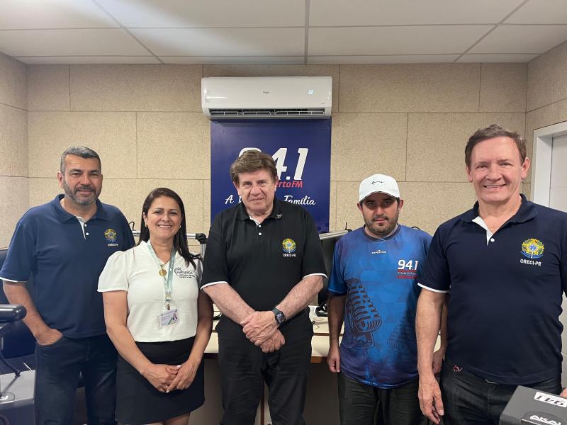 Presidente do CRECI-PR visita Laranjeiras do Sul e a Campo Aberto FM
