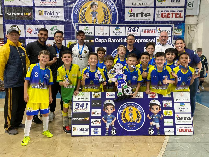 Guaraniaçu conquista o titulo da Copa Garotinho Coprossel de Futsal Sub 11