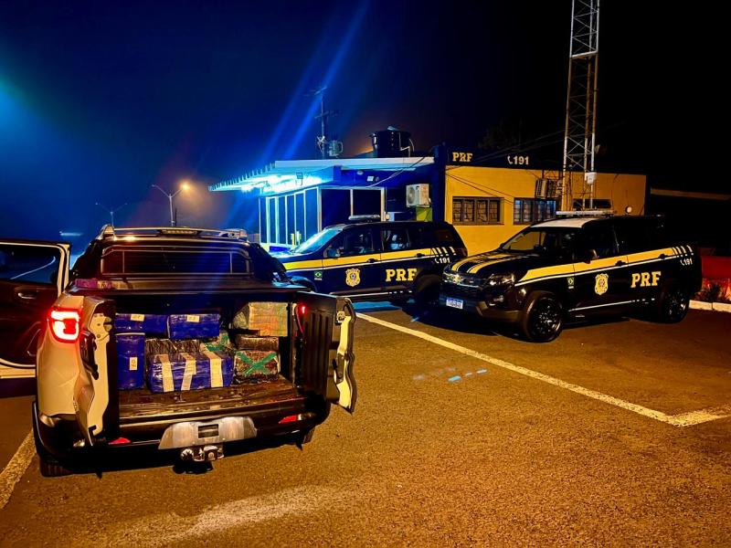 Guarapuava: PRF apreende mais de 400 quilos de maconha na BR 277 