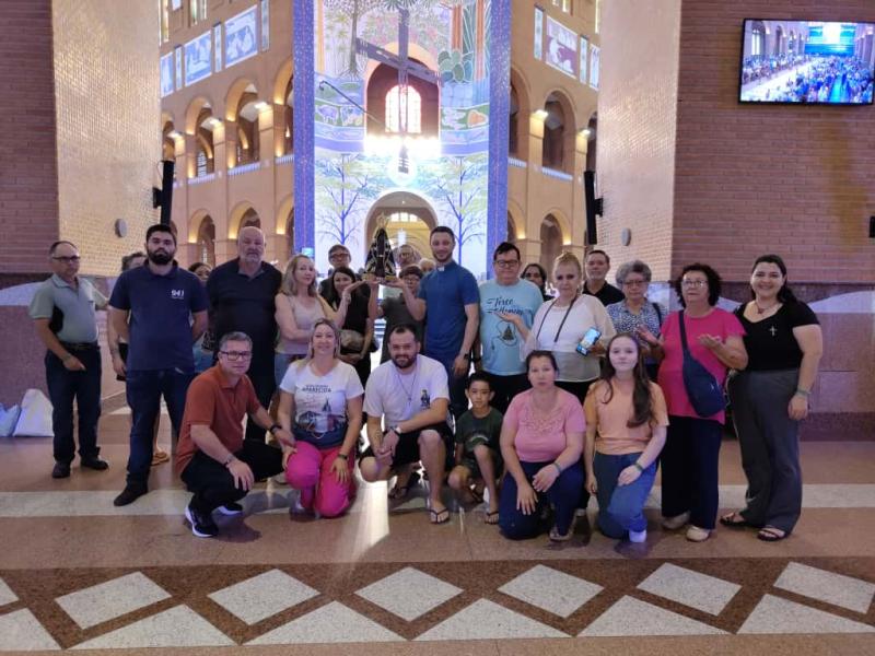 Sexta Feira (31) acontece a saída da romaria que vai conduzir a Imagem Peregrina de Nossa Senhora Aparecida ao Santuário Nacional 