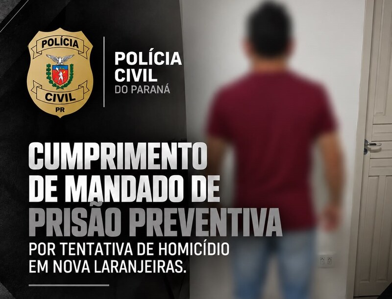 NL: Polícia Civil prende suspeito de tentativa de homicídio